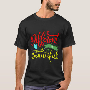 Het verschil in bewustzijn van autisme is mooi t-shirt
