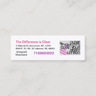 Het verschil is Duidelijke Visitekaartjes