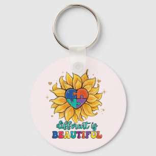 Het verschil is mooie autisme sleutelhanger