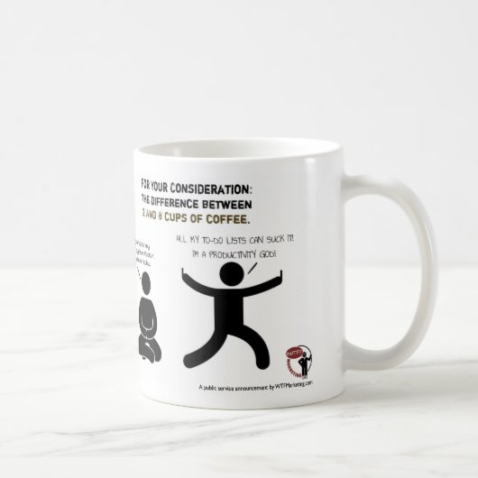 Het verschil tussen 2 en 8 bekers koffie koffiemok (Rechts)