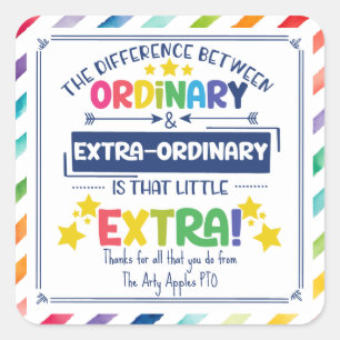 het verschil tussen de gewone sticker