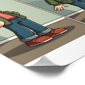 Het verschil tussen de twee beelden poster (Hoek)