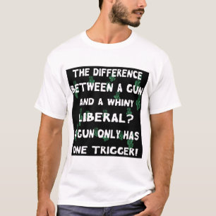 Het verschil tussen een Pistool en een glanzend li T-shirt