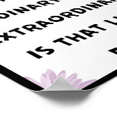 Het verschil tussen gewoon en buitengewoon poster (Hoek)