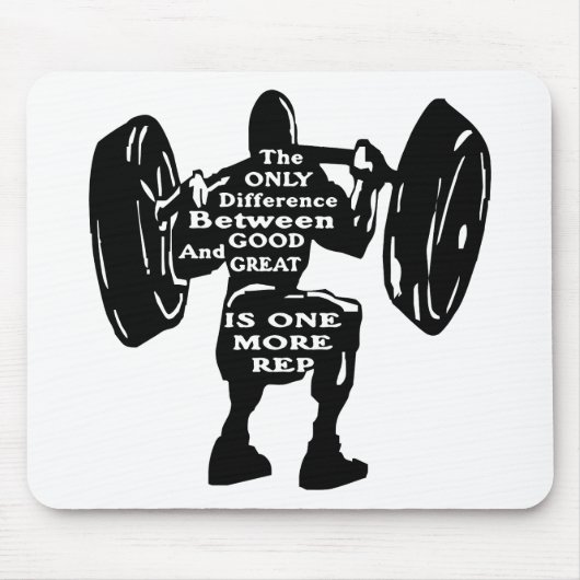 Het verschil tussen goed en geweldig is nog een ke muismat (Voorkant)