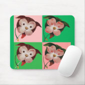 het verschil tussen hond en dogwood muismat (Met muis)