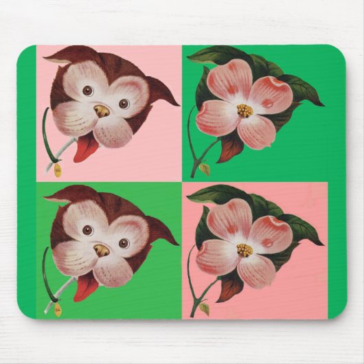 het verschil tussen hond en dogwood muismat (Voorkant)