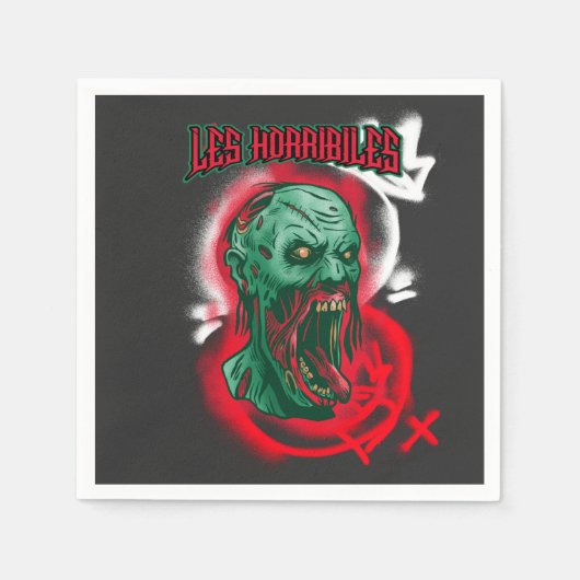 Het verschrikkelijke monster servet (Voorkant)