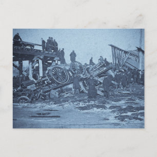 Het verschrikkelijke ongeluk in de Cyaan 2 van Far Briefkaart