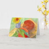 Het Verse Fruit Daisy Flower Happy Birthday van Kaart (Gele Bloem)