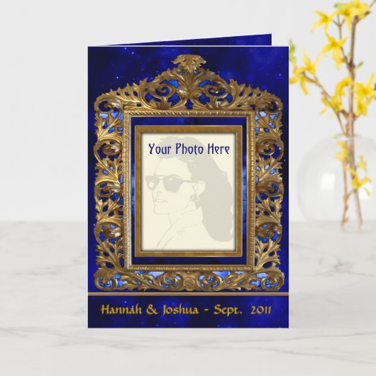 Het versierd Lijst van het Messing (de Kaart (Gele Bloem)