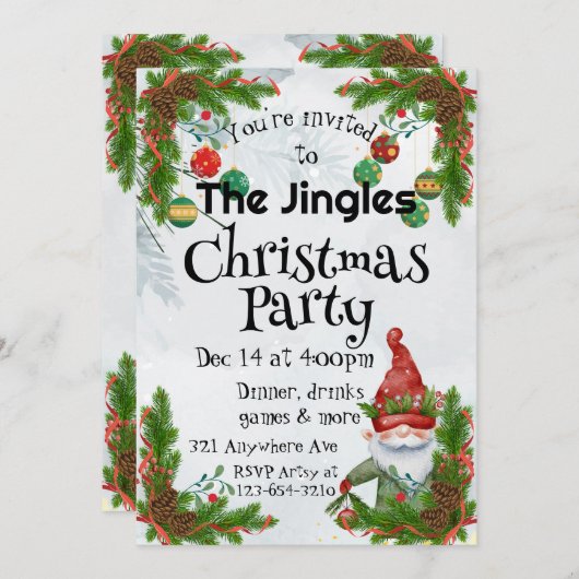 Het versieren van de  kaart (Voorkant / Achterkant)