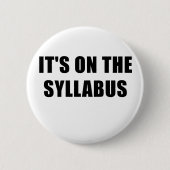 Het verslag over Syllabus Ronde Button 5,7 Cm (Voorkant)