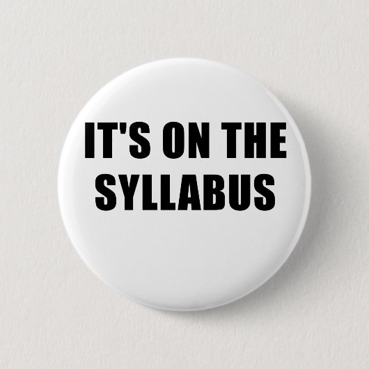 Het verslag over Syllabus Ronde Button 5,7 Cm (Voorkant)