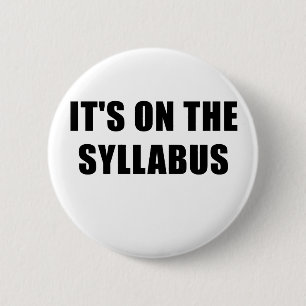 Het verslag over Syllabus Ronde Button 5,7 Cm