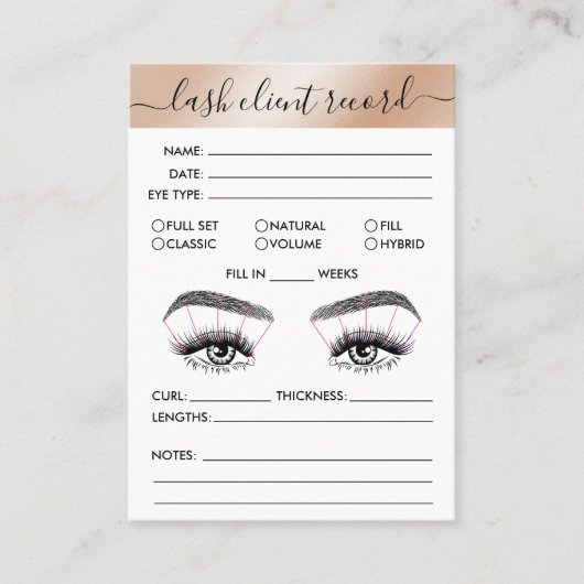 Het Verslag van de Cliënt van het streepje voegt L Visitekaartje (Voorkant)