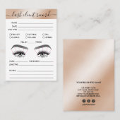 Het Verslag van de Cliënt van het streepje voegt L Visitekaartje (Voorkant / Achterkant)