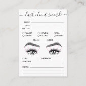 Het Verslag van de Cliënt van het streepje voegt L Visitekaartje (Voorkant)