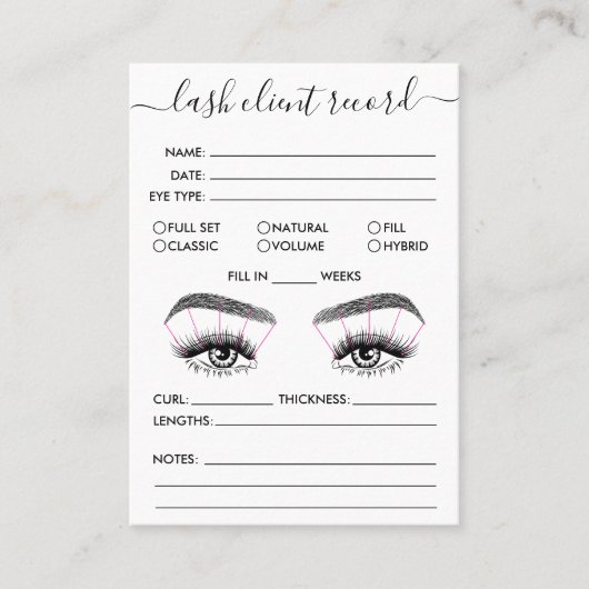 Het Verslag van de Cliënt van het streepje voegt L Visitekaartje (Voorkant)