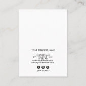 Het Verslag van de Cliënt van het streepje voegt L Visitekaartje (Achterkant)