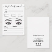 Het Verslag van de Cliënt van het streepje voegt L Visitekaartje (Voorkant / Achterkant)