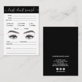 Het Verslag van de Cliënt van het streepje voegt L Visitekaartje (Voorkant / Achterkant)