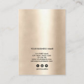 Het Verslag van de Cliënt van het streepje voegt L Visitekaartje (Achterkant)