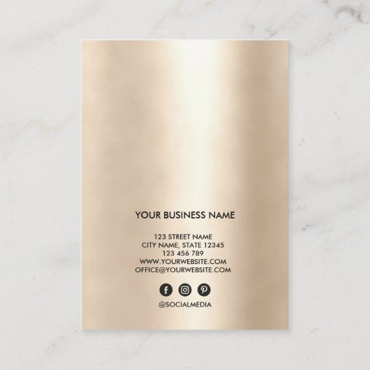 Het Verslag van de Cliënt van het streepje voegt L Visitekaartje (Achterkant)