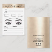 Het Verslag van de Cliënt van het streepje voegt L Visitekaartje (Voorkant / Achterkant)