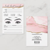 Het Verslag van de Cliënt van het streepje voegt L Visitekaartje (Voorkant / Achterkant)