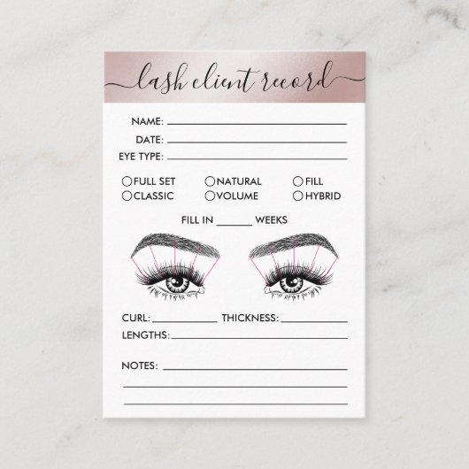 Het Verslag van de Cliënt van het streepje voegt L Visitekaartje (Voorkant)