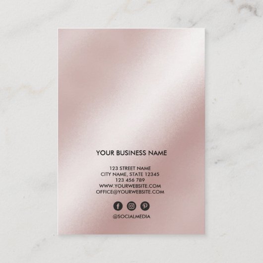 Het Verslag van de Cliënt van het streepje voegt L Visitekaartje (Achterkant)