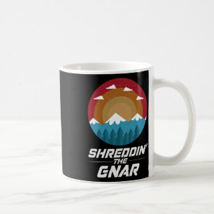 Het versnipperen van de Gnar Sunset Snowy Mountai Koffiemok
