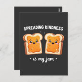 Het verspreiden van vriendelijkheid is mijn jam Fu Briefkaart (Voorkant / Achterkant)