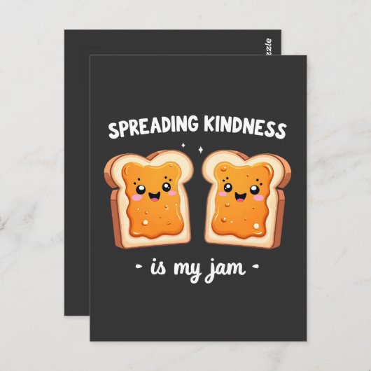 Het verspreiden van vriendelijkheid is mijn jam Fu Briefkaart (Voorkant / Achterkant)