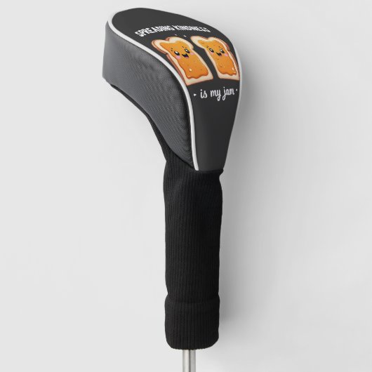 Het verspreiden van vriendelijkheid is mijn jam Fu Golfheadcover (Schuin)