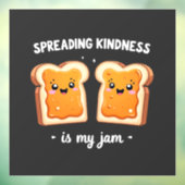 Het verspreiden van vriendelijkheid is mijn jam Fu Raamsticker (Vel 3)