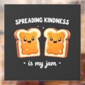 Het verspreiden van vriendelijkheid is mijn jam Fu Raamsticker (Vel 2)