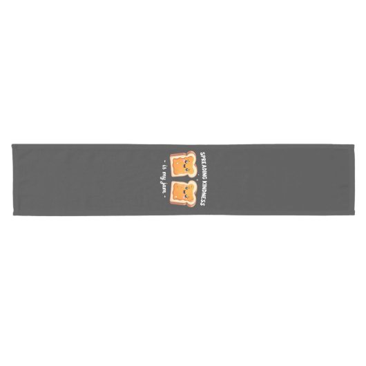 Het verspreiden van vriendelijkheid is My Jam Funn Korte Tafelloper (Horizontaal)