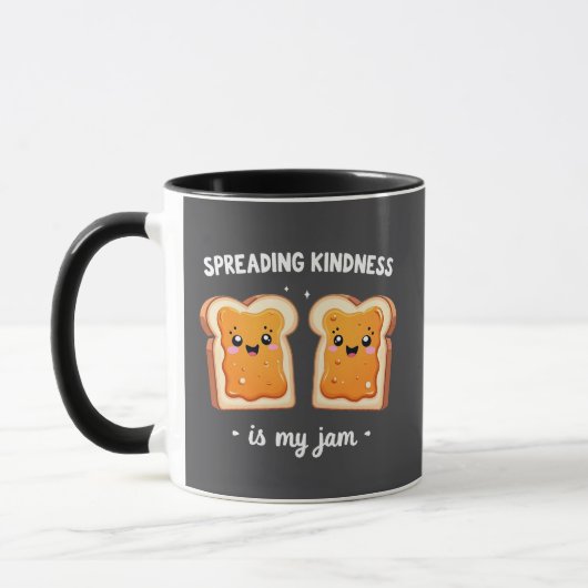Het verspreiden van vriendelijkheid is My Jam Funn Mok (Links)