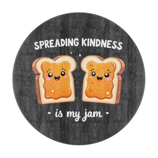 Het verspreiden van vriendelijkheid is My Jam Funn Snijplank (Voorkant)