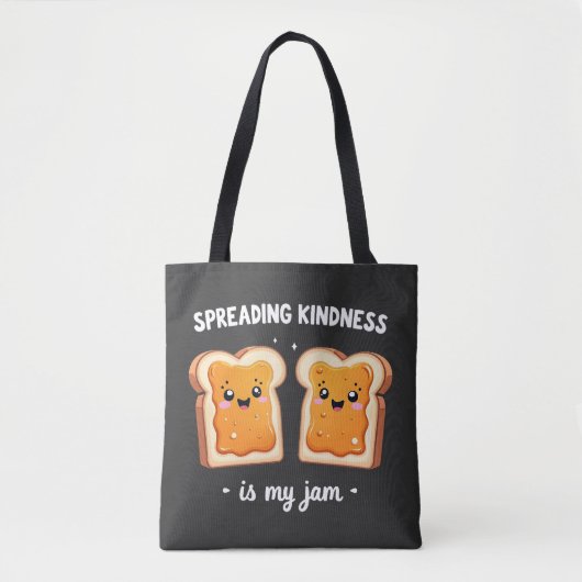 Het verspreiden van vriendelijkheid is My Jam Funn Tote Bag (Voorkant)