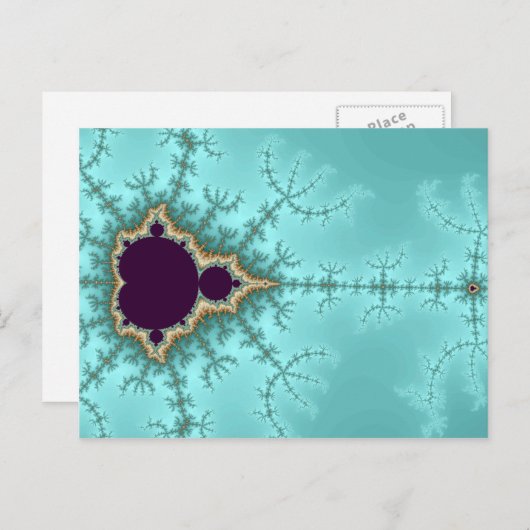 Het verspreidt zich - Fractal Briefkaart (Voorkant / Achterkant)