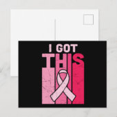 Het versterken van deze overlevende van borstkanke briefkaart (Voorkant / Achterkant)