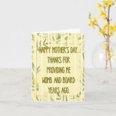 Het verstrekken van me oprechte Moederdag Kaart (Gele Bloem)