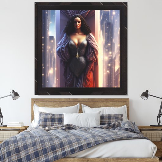 Het verstrijken van een tijdperk door Xzendor7 Canvas Afdruk (Insitu (Slaapkamer))