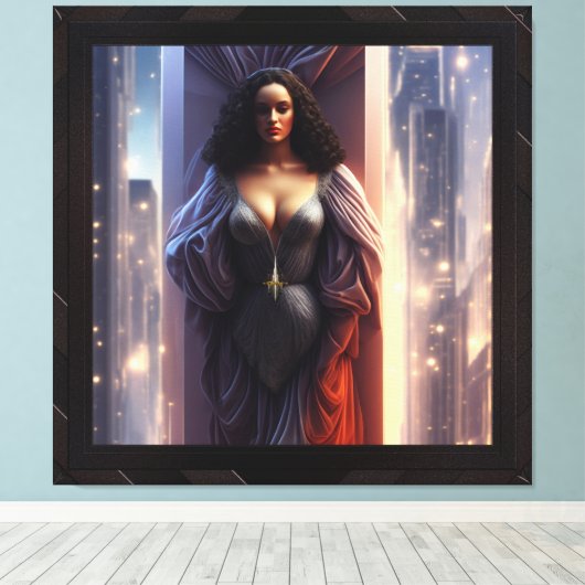 Het verstrijken van een tijdperk door Xzendor7 Canvas Afdruk (Insitu (Houten vloer))