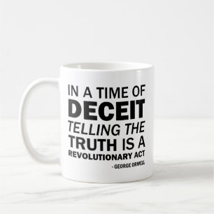 Het vertellen van de waarheid is een revolutionair koffiemok