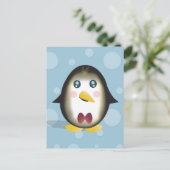 Het Verticale Briefkaart van de Pinguïn van (Staand voorkant)