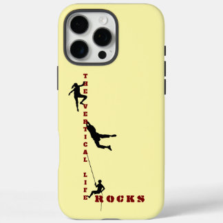 Het verticale levensritme - Rockklimdesign iPhone 16 Pro Max Hoesje